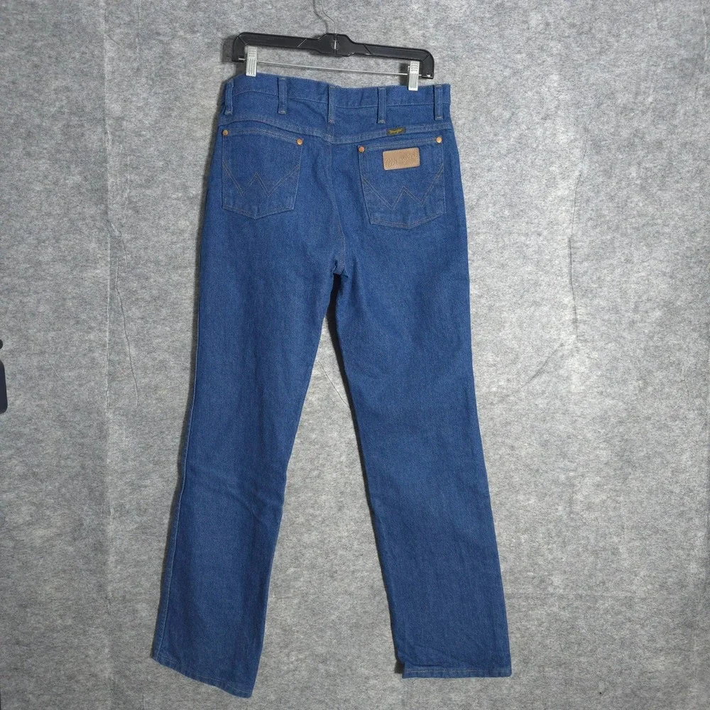 Wrangler 936PWD Jeans Mens 32x32 Blue Cowboy Cut Original Fit Straight Leg Denim